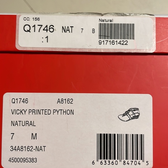 Coach printed python Vicky sandals size 7 worn once - Picture 15 of 15